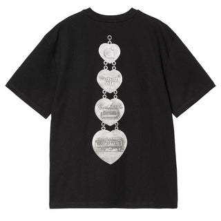 Carhartt WIP Womens S/S Hartt Chain T-Shirt Black - Parasol Store