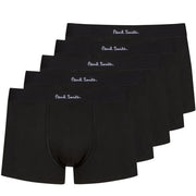 Paul Smith Organic Cotton Boxer Briefs Five Pack Black - Parasol Store
