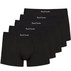 Paul Smith Organic Cotton Boxer Briefs Five Pack Black - Parasol Store