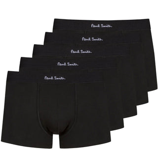 Paul Smith Organic Cotton Boxer Briefs Five Pack Black - Parasol Store