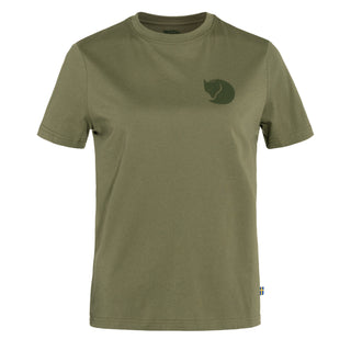 Fjallraven Womens Fox Boxy Logo T-Shirt Green Fjallraven