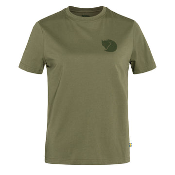 Fjallraven Womens Fox Boxy Logo T-Shirt Green Fjallraven