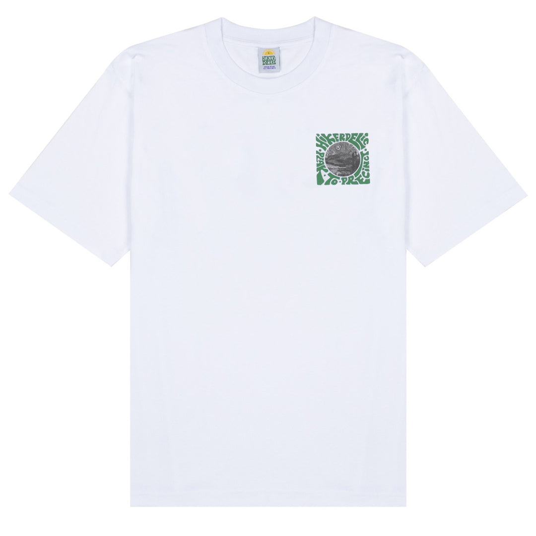 Hikerdelic Peak Meets Precinct SS T-Shirt White Hikerdelic