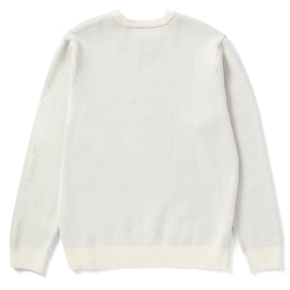 Huf Womens Bad News Crewneck Sweater Bone Huf