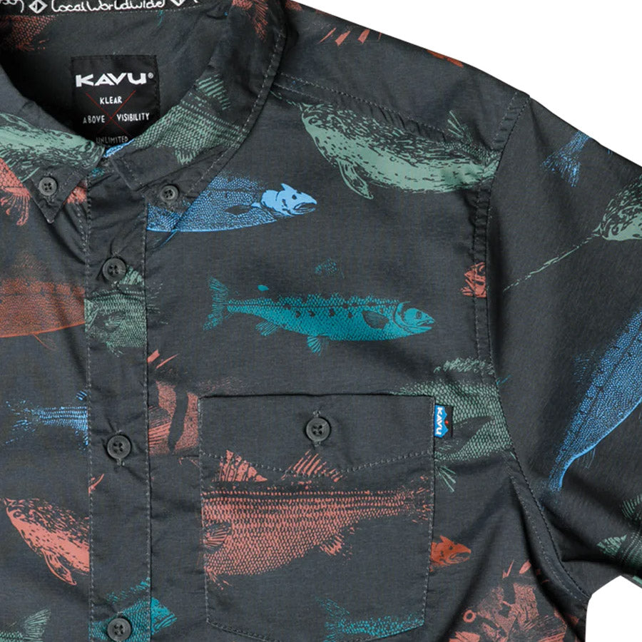 Kavu River Wrangler S/S Shirt Fish Stamp Kavu