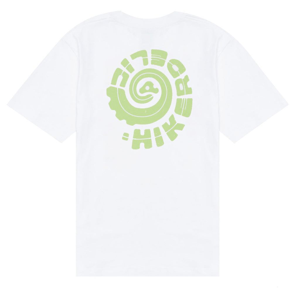 Hikerdelic Swirl SS T-Shirt - White - Parasol Store