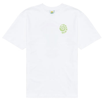 Hikerdelic Swirl SS T-Shirt - White - Parasol Store