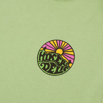Hikerdelic Original Logo SS T-Shirt - Lime - Parasol Store