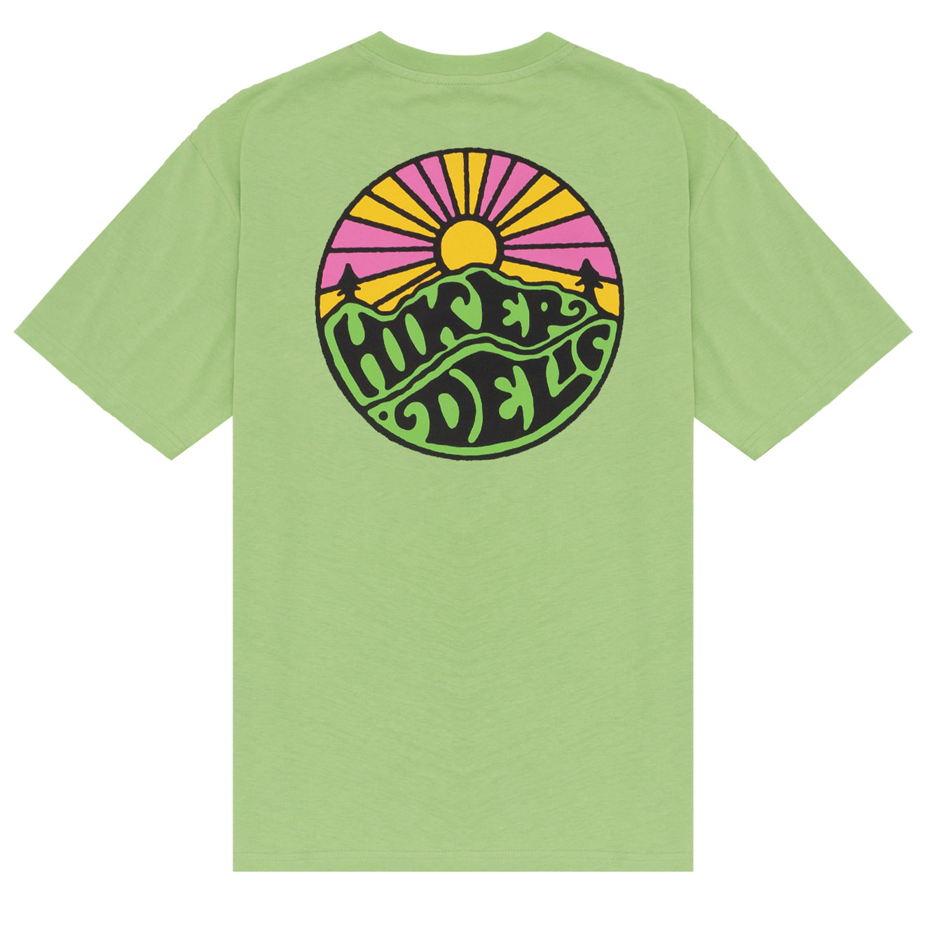 Hikerdelic Original Logo SS T-Shirt - Lime - Parasol Store