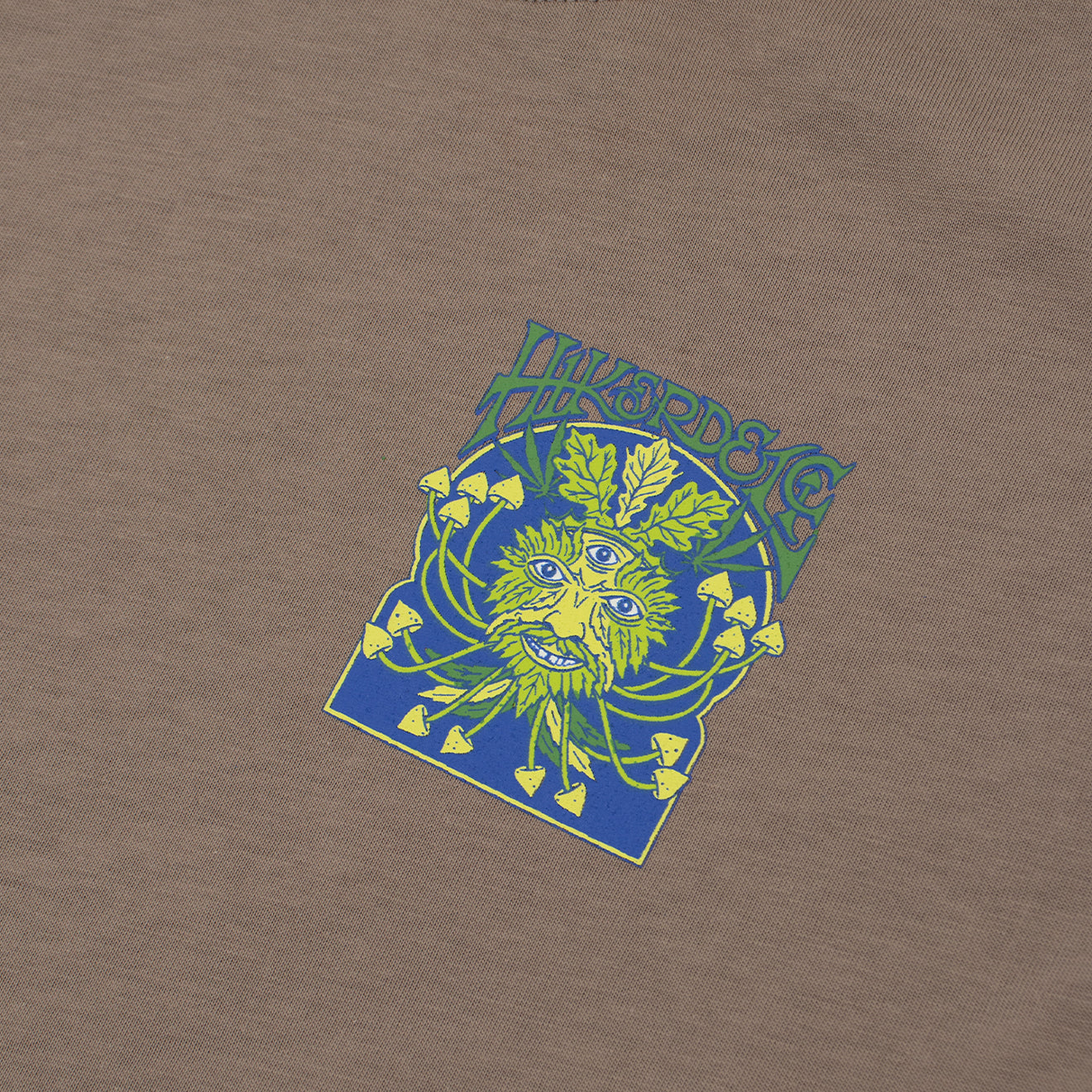Hikerdelic Green Man SS T-Shirt - Mushroom - Parasol Store