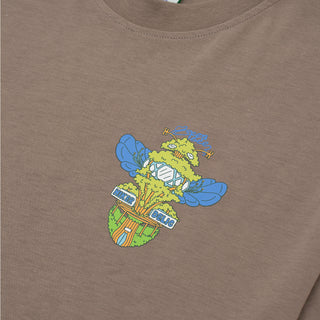 Hikerdelic Bee & Bee SS T-Shirt - Mushroom - Parasol Store