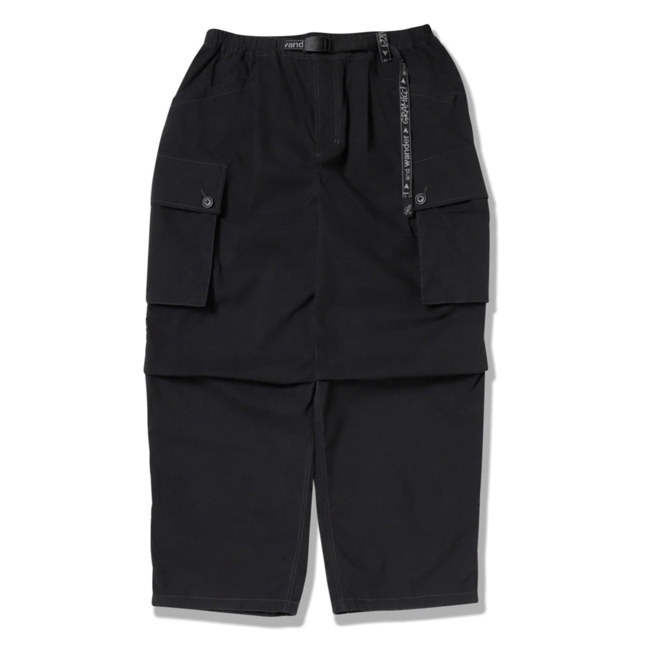 Gramicci x And Wander Military Wide Pant Black | Parasol Store