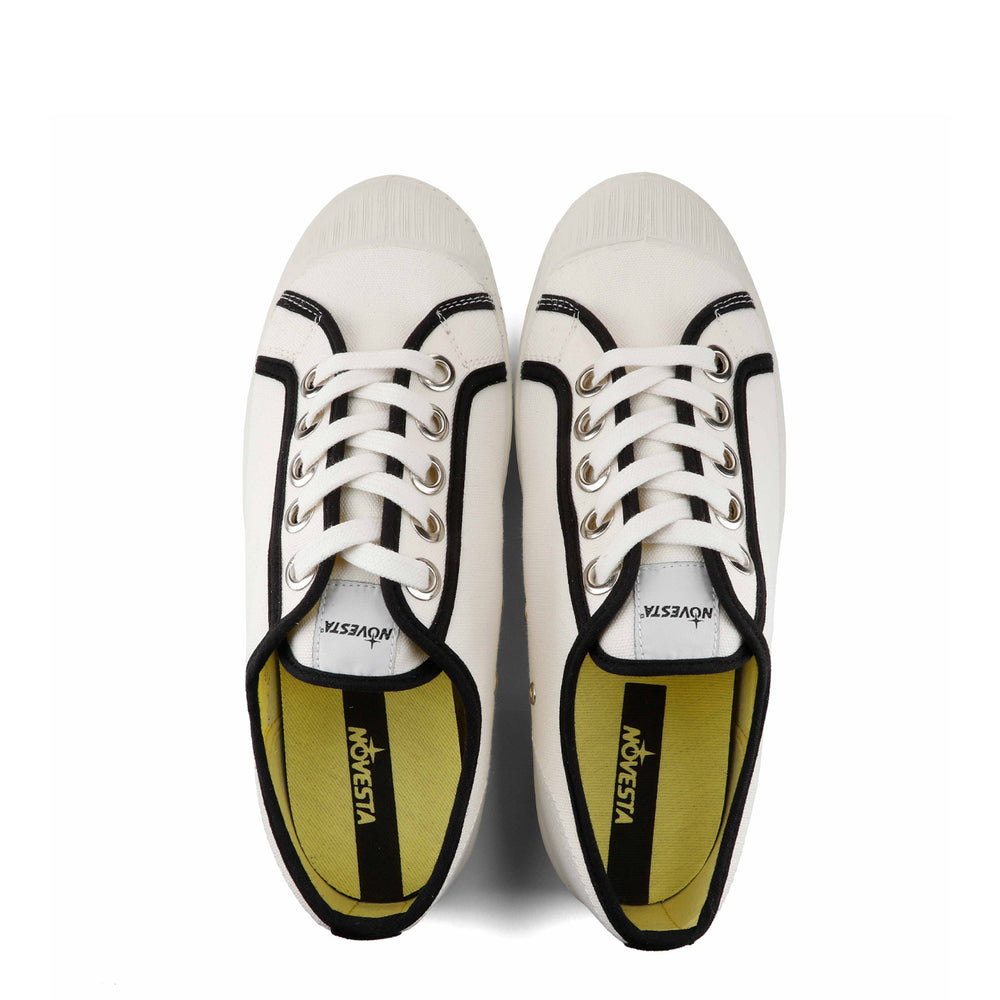 Novesta Womens Star Master Trainer Contrast Piping 10 White 60 Black / 110 White Novesta