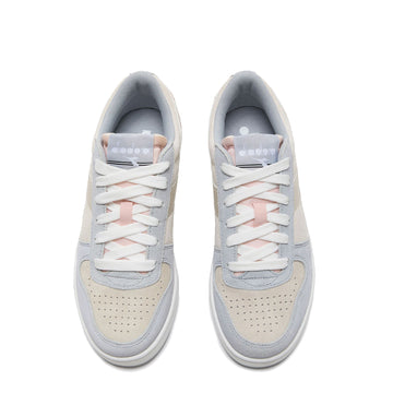 Diadora Womens Magic Basket Low Suede Trainer Arctic Ice / Whisper White Diadora