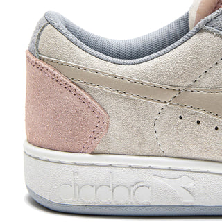 Diadora Womens Magic Basket Low Suede Trainer Arctic Ice / Whisper White Diadora