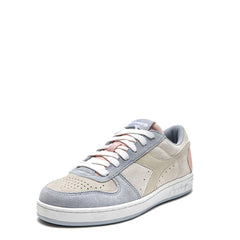 Diadora Womens Magic Basket Low Suede Trainer Arctic Ice / Whisper White Diadora