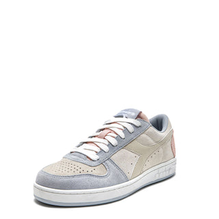 Diadora Womens Magic Basket Low Suede Trainer Arctic Ice / Whisper White Diadora