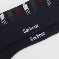 Barbour Barney Boot Sock Navy / Red Green Mix