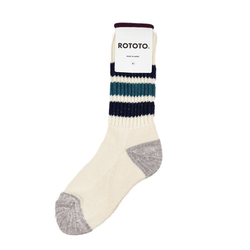 Rototo Three Stripe Navy Blue / Green RoToTo