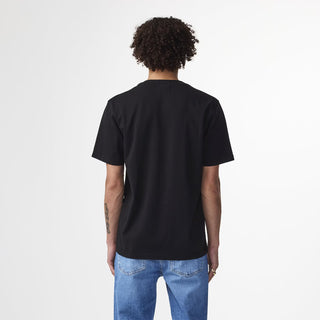 NN07 Adam Casual Logo Pima T-shirt Black - Parasol Store