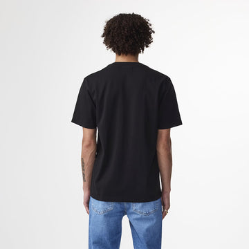 NN07 Adam Casual Logo Pima T-shirt Black - Parasol Store