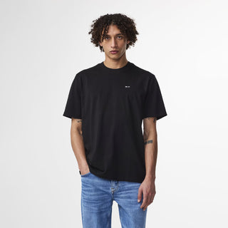 NN07 Adam Casual Logo Pima T-shirt Black - Parasol Store