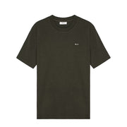 NN07 Adam Casual Logo Pima T-shirt Dark Army