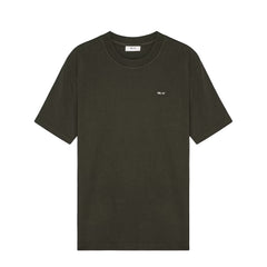NN07 Adam Casual Logo Pima T-shirt Dark Army - Parasol Store