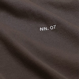 NN07 Adam Casual Logo Pima T-shirt Demitasse