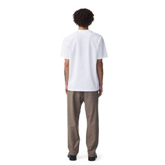 NN07 Adam Casual Logo Pima T-shirt White - Parasol Store