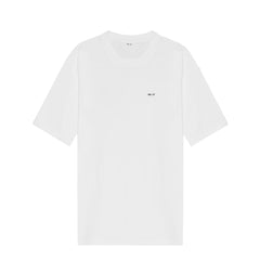 NN07 Adam Casual Logo Pima T-shirt White - Parasol Store