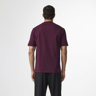 NN07 Adam Casual Logo Pima T-shirt Wine Red - Parasol Store