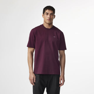 NN07 Adam Casual Logo Pima T-shirt Wine Red - Parasol Store