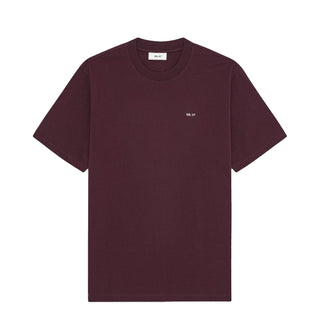 NN07 Adam Casual Logo Pima T-shirt Wine Red - Parasol Store
