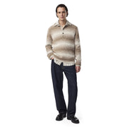 NN07 Alfie Polo Alpaca Blend Knit Light Camel