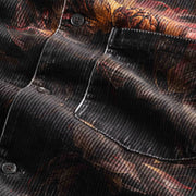 NN07 Blaze Corduroy Jacket Multi Colour Print