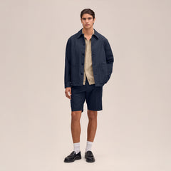 NN07 Blaze Overshirt Navy Blue