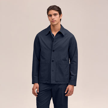 NN07 Blaze Overshirt Navy Blue