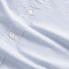 NN07 Colby BD Logo Regular Fit Oxford Shirt Blue Stripe - Parasol Store