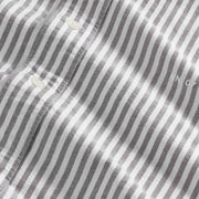 NN07 Colby BD Logo Regular Fit Oxford Shirt Brown Stripe