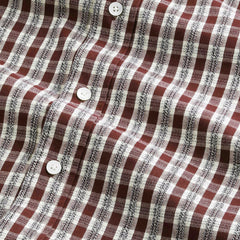 NN07 Colby Mouline Shirt Wine Check - Parasol Store