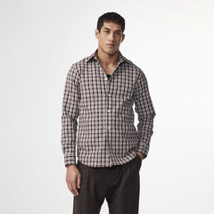 NN07 Colby Mouline Shirt Wine Check - Parasol Store
