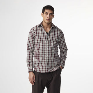 NN07 Colby Mouline Shirt Wine Check