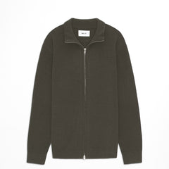 NN07 Danny Full Zip Knit Dark Army - Parasol Store