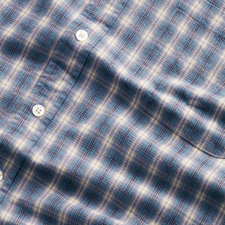 NN07 Deon Flannel Shirt Blue Check
