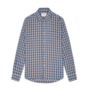 NN07 Deon Flannel Shirt Blue Check