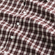 NN07 Deon Flannel Shirt Wine Check