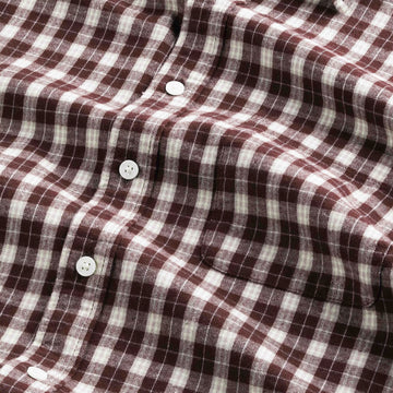 NN07 Deon Flannel Shirt Wine Check - Parasol Store