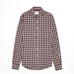 NN07 Deon Flannel Shirt Wine Check - Parasol Store