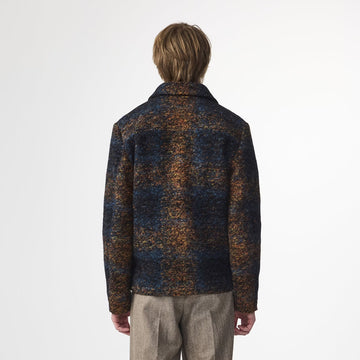 NN07 Gael Jacquard Jacket Blue Multi - Parasol Store